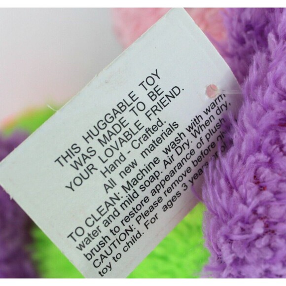 Soft Touch Toys Hand Crafted All New Materials Multi-Colored Bunny - Picture 6 of 6